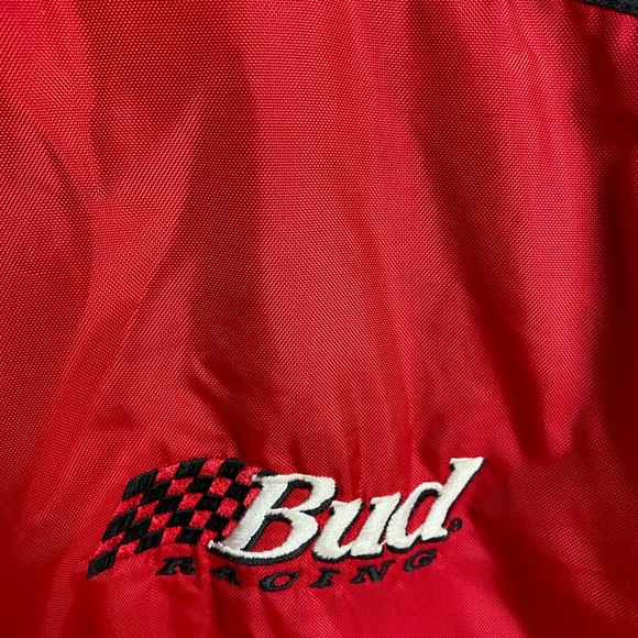 Vintage Budweiser Bud Racing Windbreaker/Jacket Size Large - Picture 3 of 5